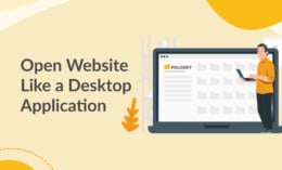 Open Website Like a Desktop Application