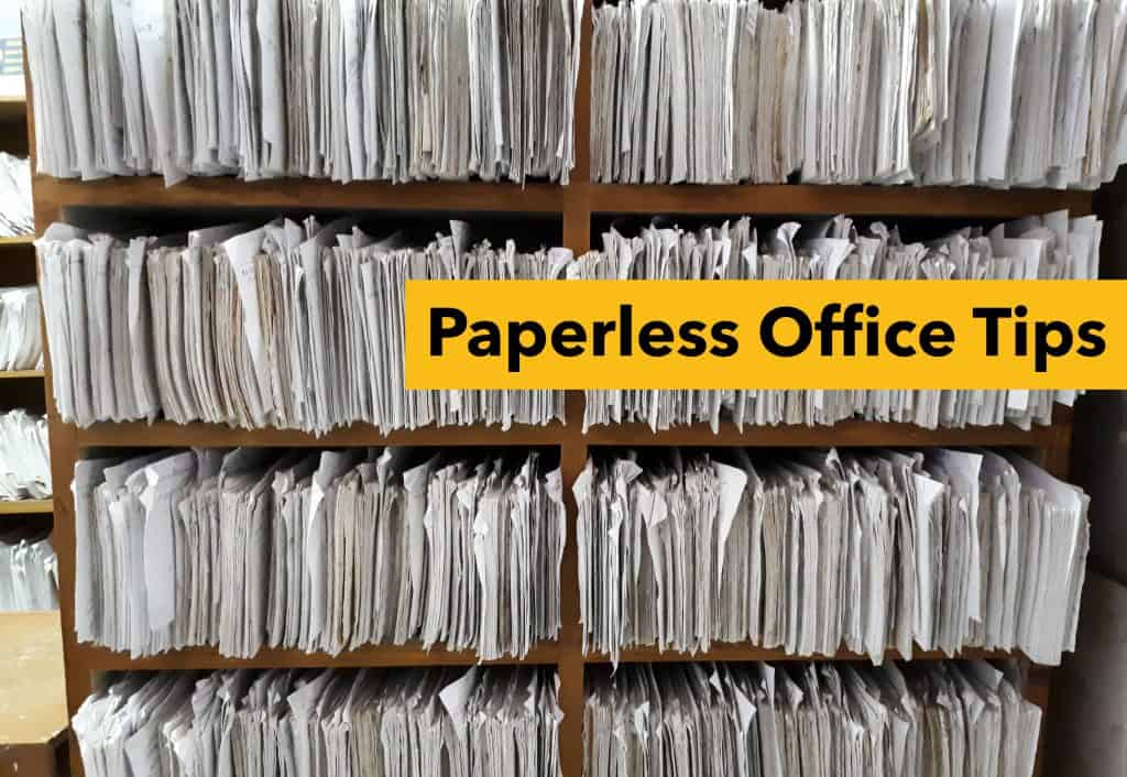 tips for going paperless in the office