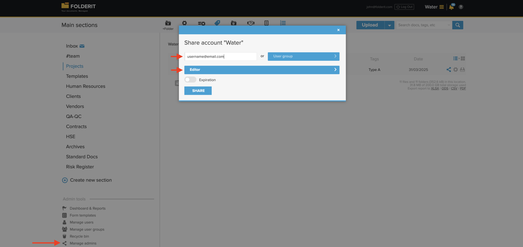 Adding Administrators / Granting Account-Level Access - Document ...