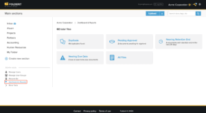 Dashboard and Reports - Document Management System Folderit