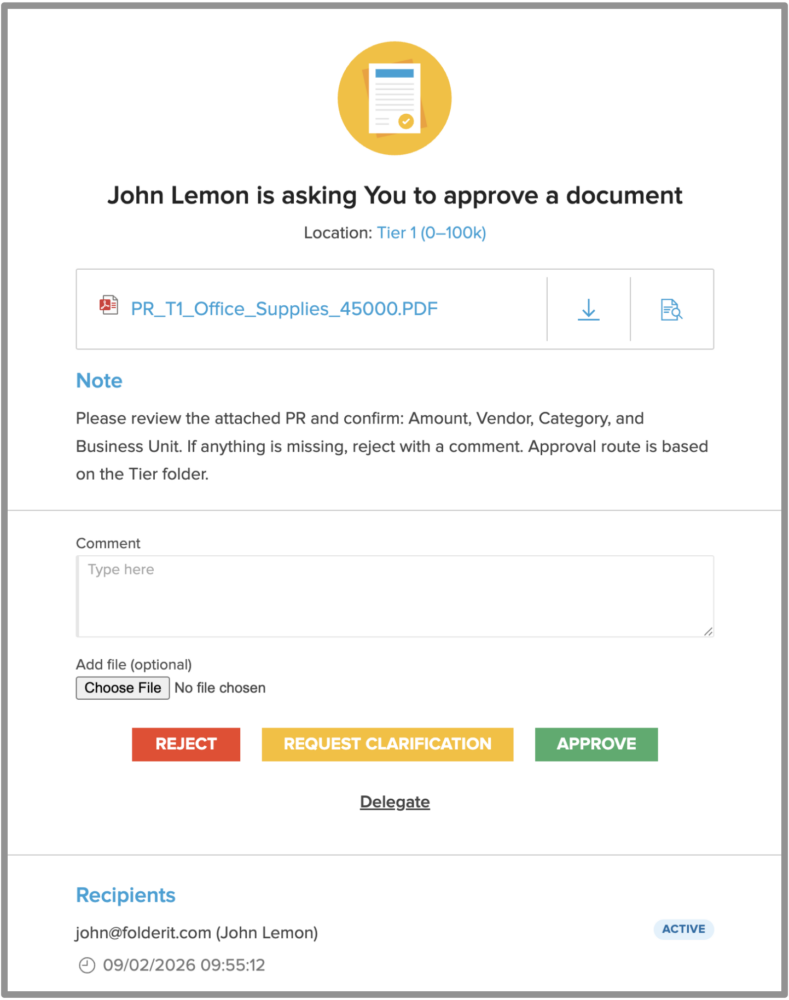 How Approving Documents Works? - Document Management System Folderit