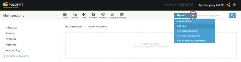 Manage External Links - Document Management System Folderit