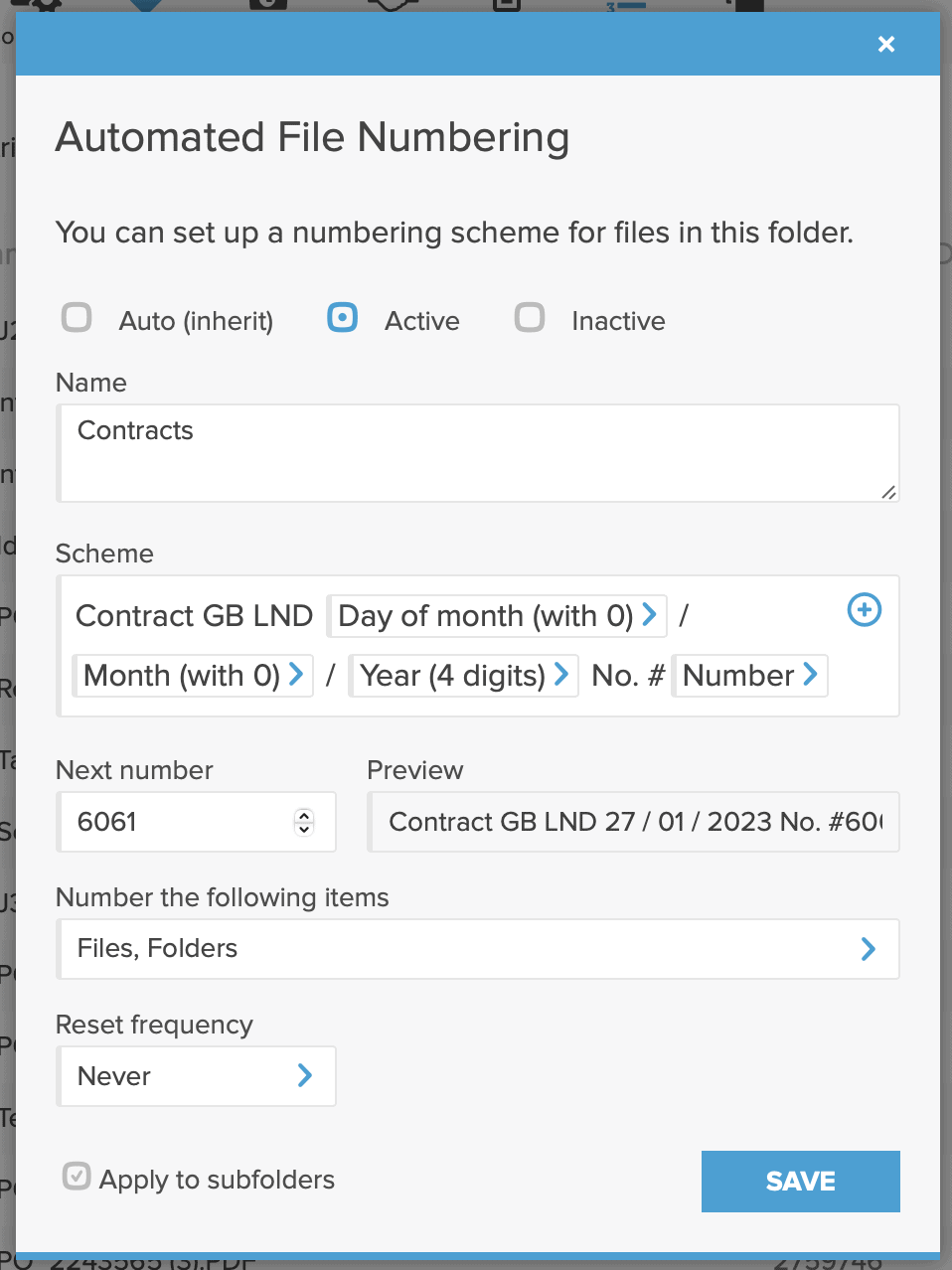Document Numbering - Document Management System Folderit