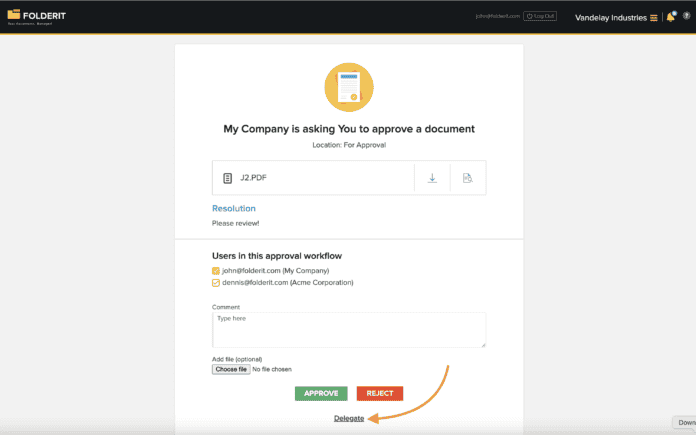 Assigning a Deputy - Document Management System Folderit