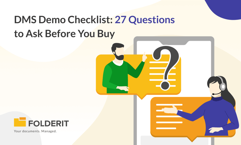DMS Demo Checklist: 27 Questions to Ask Before You Buy